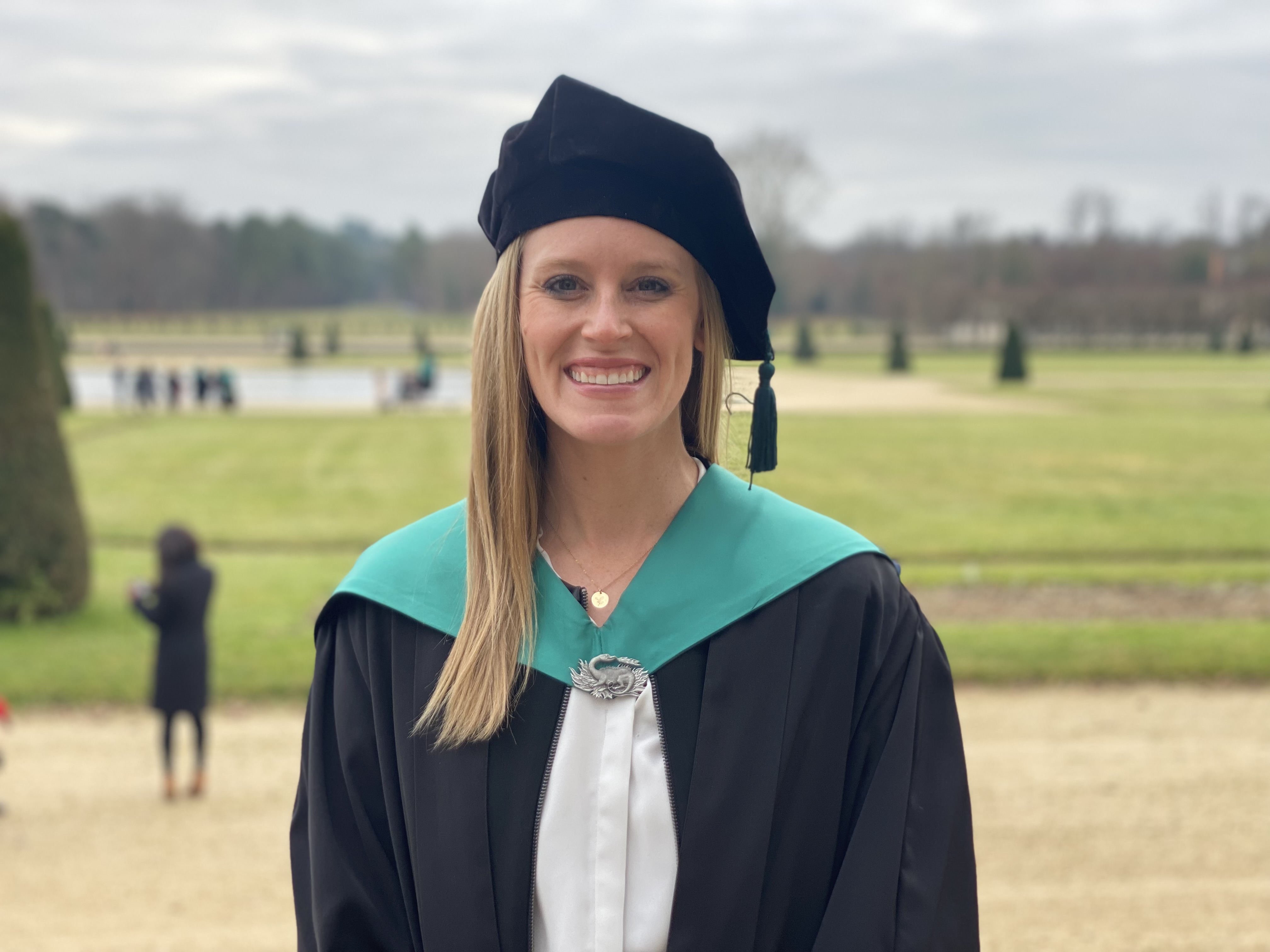 Christi at her INSEAD graduation